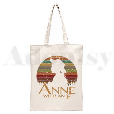 Anne Shirley Green Gables Ručne torbe Torbe na rame Ležerna kupovina Djevojačka torba Ženska elegantna platnena torba