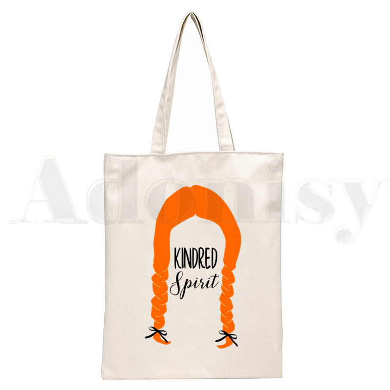 Kabelky Anne Shirley Green Gables, tašky cez rameno, ležérne nákupné dievčenské kabelky, dámske elegantné plátené tašky