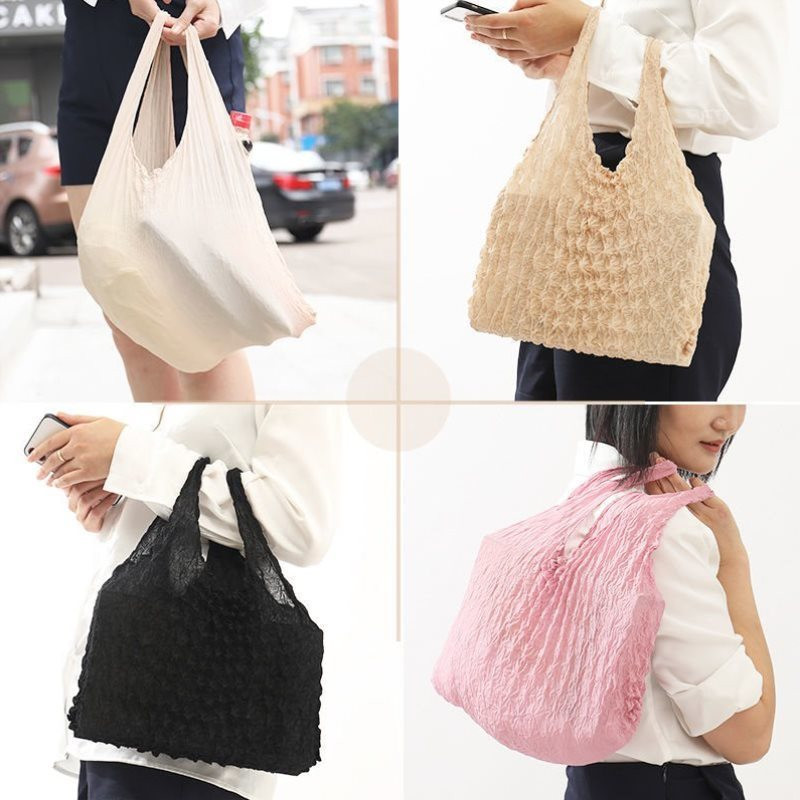 Creative Magic Expansion Salokāmi kroku elastīgie elastīgie maisiņi Iepirkumu soma Liela ietilpība Daudzfunkcionāla burbuļu elastīga nelobīta soma