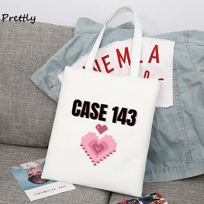 Stray Kids Maxident platnena torba na rame Ženska korejska studentska velika torba Stay Hyunjin 3racha Shopping Ručne torbe Torbe od tkanine