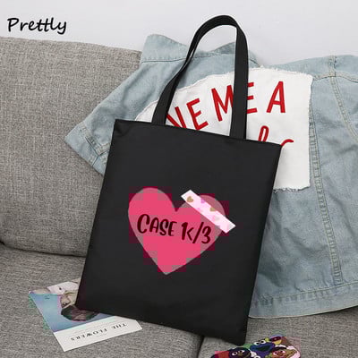 Stray Kids Maxident platnena torba na rame Ženska korejska studentska velika torba Stay Hyunjin 3racha Shopping Ručne torbe Torbe od tkanine