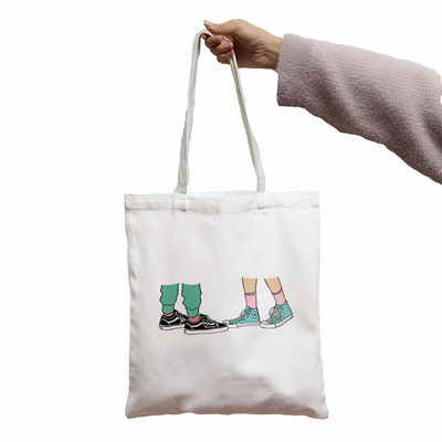 TORBA Heartstopper Leaves Funny Print Cool Ženska Shopper Bag Shopper Bijele Ženske modne shopping torbe na rame Tote bag, Drop Ship