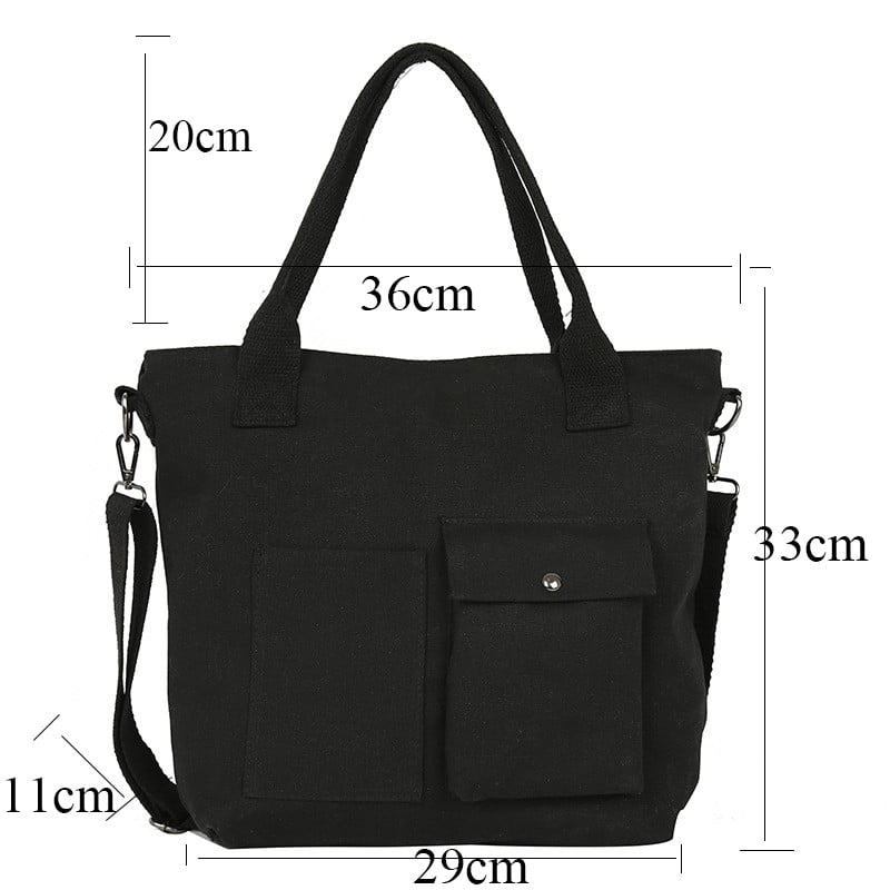 Γυναικείες casual τσάντες αγορών μεγάλης χωρητικότητας Μονόχρωμες καμβάς ρετρό γυναικείες φορητές τσάντες Eco Tote