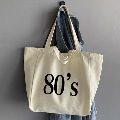 Torbe za kupovinu Organizator Modna platnena velika torba Studentska torba za rame Serija 90-ih godina Ručne torbe velikog kapaciteta Ženske 2022 Ležerne