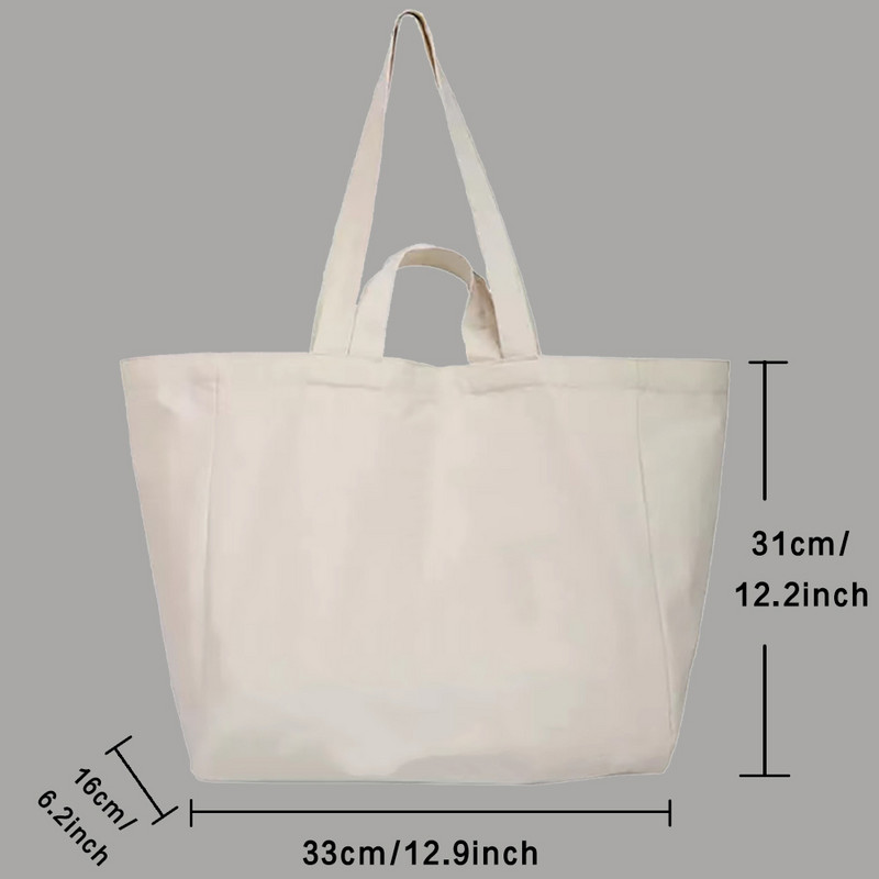 Torbe za kupovinu Organizator Modna platnena velika torba Studentska torba za rame Serija 90-ih godina Ručne torbe velikog kapaciteta Ženske 2022 Ležerne