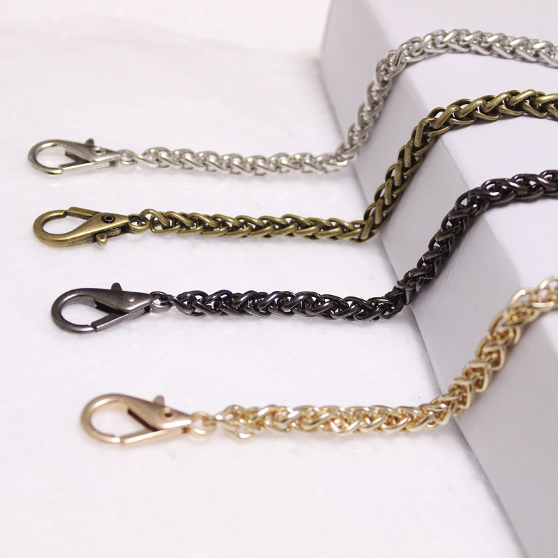 40-120cm 6 mm széles lánc vállpánt csere női kézitáska keresztben pénztárca lánc tartozékok táskákhoz