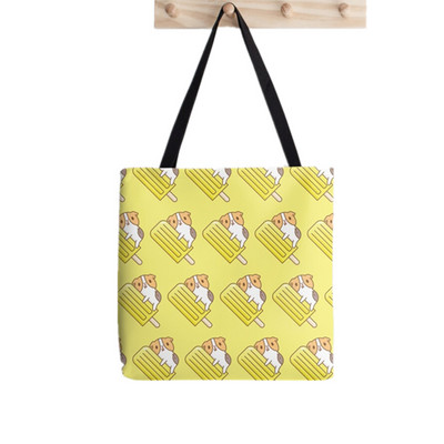 Ženska kupovna torba Kawaii torba s otisnutim cvjetovima od zamorca Harajuku Shopping platnena torba za kupnju Ženska torba na rame