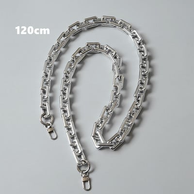 Νέα Μόδα Γυναικεία Τσάντα Αξεσουάρ Αλυσίδα Αποσπώμενη Αντικατάσταση Cool Ασημένιο Ακρυλικό Γυναικείο λουρί ώμου DIY Αλυσίδα από συμπαγή ρητίνη