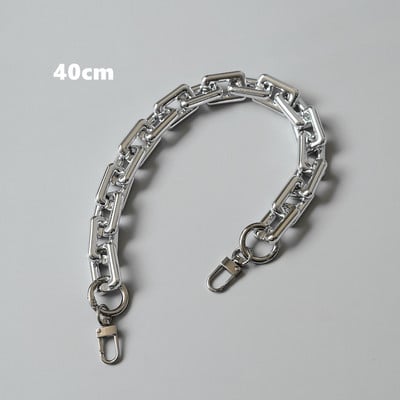 Νέα Μόδα Γυναικεία Τσάντα Αξεσουάρ Αλυσίδα Αποσπώμενη Αντικατάσταση Cool Ασημένιο Ακρυλικό Γυναικείο λουρί ώμου DIY Αλυσίδα από συμπαγή ρητίνη