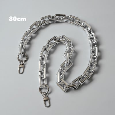 Νέα Μόδα Γυναικεία Τσάντα Αξεσουάρ Αλυσίδα Αποσπώμενη Αντικατάσταση Cool Ασημένιο Ακρυλικό Γυναικείο λουρί ώμου DIY Αλυσίδα από συμπαγή ρητίνη