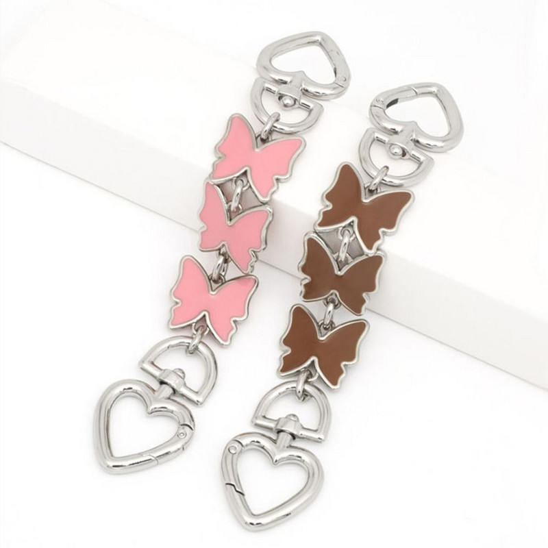 Pillangó alakú táska láncszíj-hosszabbító függesztő cserelánc pénztárcához Kuplung táska táska hosszabbító lánc táska tartozékok