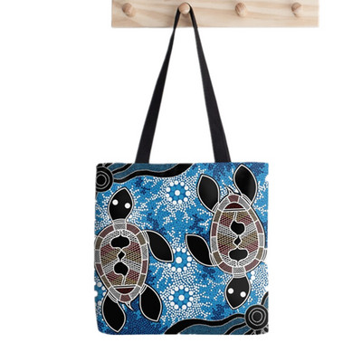 Shopper Basset Hound torba s oslikanim splatter printom ženska Harajuku shopper torba djevojka Torba za kupovinu na rame Ženska platnena torba