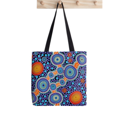 Shopper Basset Hound torba s oslikanim splatter printom ženska Harajuku shopper torba djevojka Torba za kupovinu na rame Ženska platnena torba