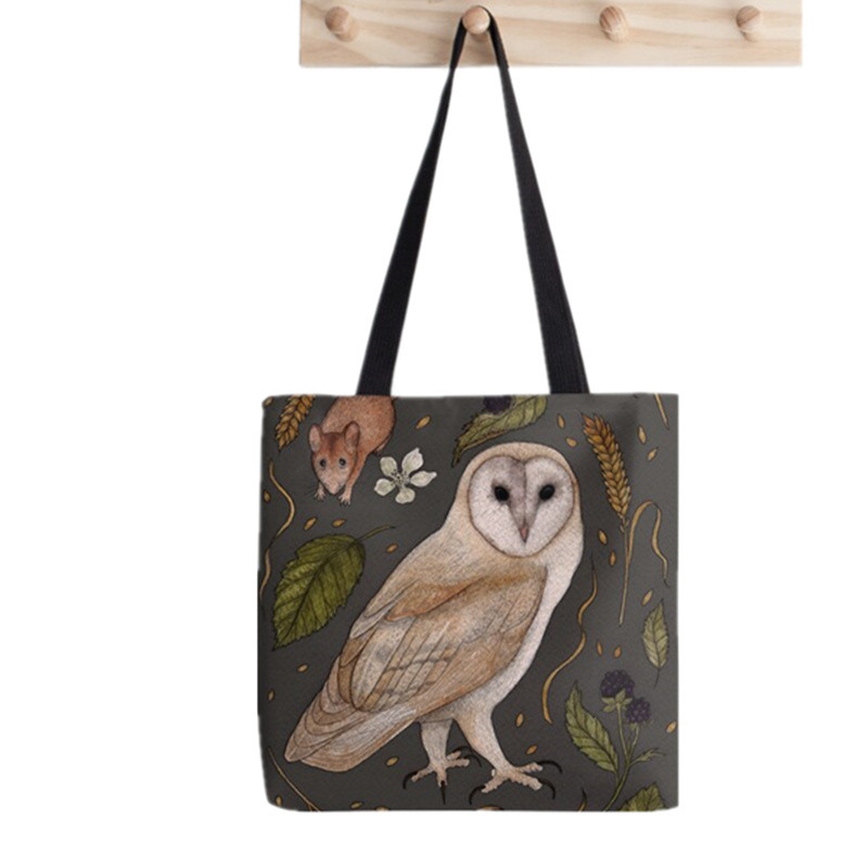 Shopper Basset Hound torba s oslikanim splatter printom ženska Harajuku shopper torba djevojka Torba za kupovinu na rame Ženska platnena torba