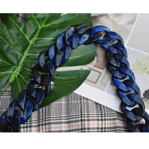 Fish Bone 30-120cm rășină acrilică cu lanț pentru geantă curea de mână curea din plastic la modă colorată pentru femei, accesorii pentru geantă, curea de umăr