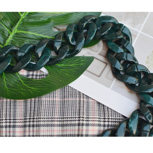 Fish Bone 30-120cm rășină acrilică cu lanț pentru geantă curea de mână curea din plastic la modă colorată pentru femei, accesorii pentru geantă, curea de umăr