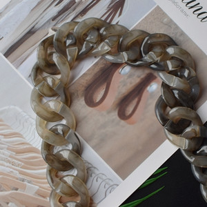 Fish Bone 30-120cm rășină acrilică cu lanț pentru geantă curea de mână curea din plastic la modă colorată pentru femei, accesorii pentru geantă, curea de umăr