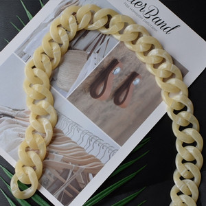 Fish Bone 30-120cm rășină acrilică cu lanț pentru geantă curea de mână curea din plastic la modă colorată pentru femei, accesorii pentru geantă, curea de umăr