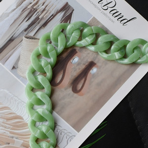 Fish Bone 30-120cm rășină acrilică cu lanț pentru geantă curea de mână curea din plastic la modă colorată pentru femei, accesorii pentru geantă, curea de umăr