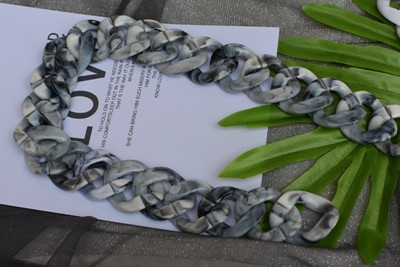 Fish Bone 30-120cm rășină acrilică cu lanț pentru geantă curea de mână curea din plastic la modă colorată pentru femei, accesorii pentru geantă, curea de umăr