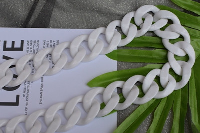 Fish Bone 30-120cm rășină acrilică cu lanț pentru geantă curea de mână curea din plastic la modă colorată pentru femei, accesorii pentru geantă, curea de umăr