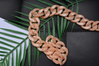 Fish Bone 30-120cm rășină acrilică cu lanț pentru geantă curea de mână curea din plastic la modă colorată pentru femei, accesorii pentru geantă, curea de umăr