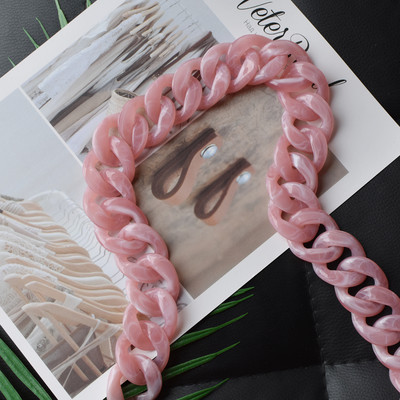 Fish Bone 30-120cm rășină acrilică cu lanț pentru geantă curea de mână curea din plastic la modă colorată pentru femei, accesorii pentru geantă, curea de umăr