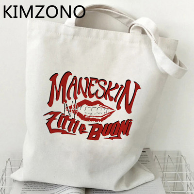 Maneskin bevásárlótáska vászon bolso tote recycle bag bag boodschappentas sacola cabas