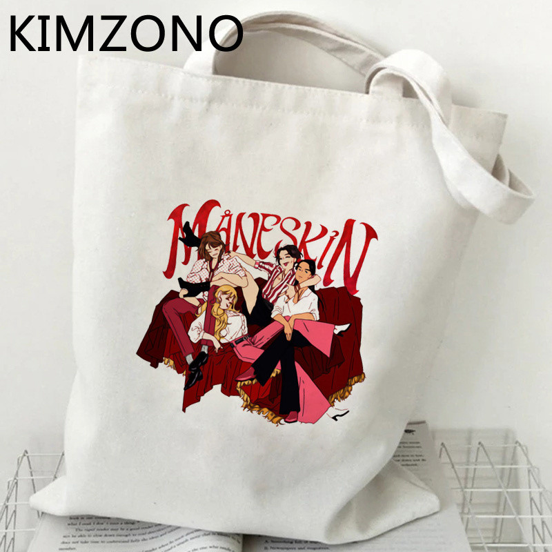 Maneskin bevásárlótáska vászon bolso tote recycle bag bag boodschappentas sacola cabas