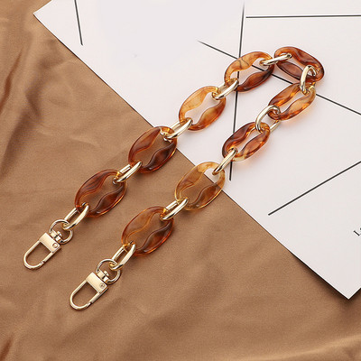 Új akril táska lánc táska szíj kivehető táska kiegészítők színes női gyanta táskalánc táska lánc erszényes lánc Fishbone lánc