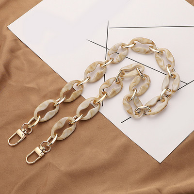 Új akril táska lánc táska szíj kivehető táska kiegészítők színes női gyanta táskalánc táska lánc erszényes lánc Fishbone lánc