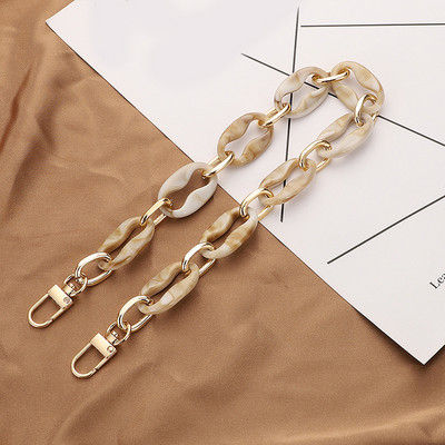 Új akril táska lánc táska szíj kivehető táska kiegészítők színes női gyanta táskalánc táska lánc erszényes lánc Fishbone lánc