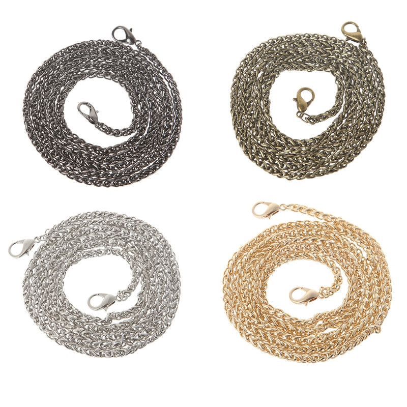 Maiņas somiņas ķēdes siksna Rokturis Pleci Crossbody Rokassomu Soma Metāls 120cm