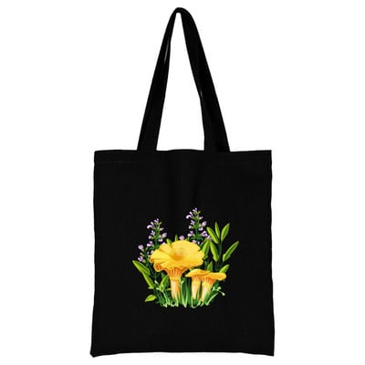 Női táska nagy kapacitású válltáskák Alkalmi vásárló vászon Divat Harajuku gombanyomat Újrafelhasználható összecsukható kézitáskák