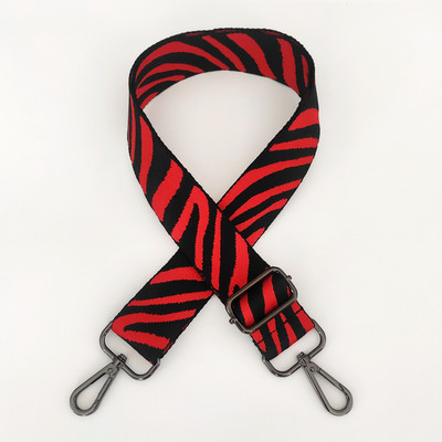 Curea de nailon pentru genți de mână, curea reglabilă pentru genți de mână pentru femei, cu dungi din nailon, cu dungi de zebră, accesorii pentru bagaje pentru bagaje.