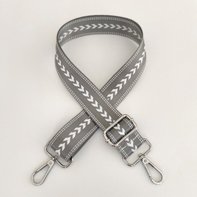 Curea de nailon pentru genți de mână, curea reglabilă pentru genți de mână pentru femei, cu dungi din nailon, cu dungi de zebră, accesorii pentru bagaje pentru bagaje.