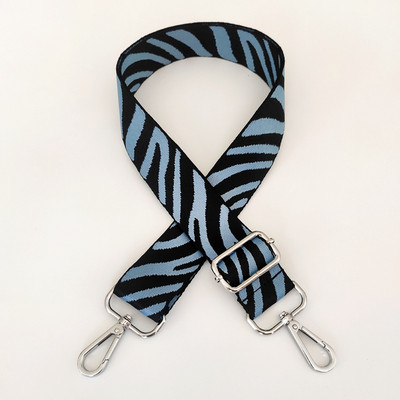 Curea de nailon pentru genți de mână, curea reglabilă pentru genți de mână pentru femei, cu dungi din nailon, cu dungi de zebră, accesorii pentru bagaje pentru bagaje.