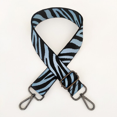 Curea de nailon pentru genți de mână, curea reglabilă pentru genți de mână pentru femei, cu dungi din nailon, cu dungi de zebră, accesorii pentru bagaje pentru bagaje.