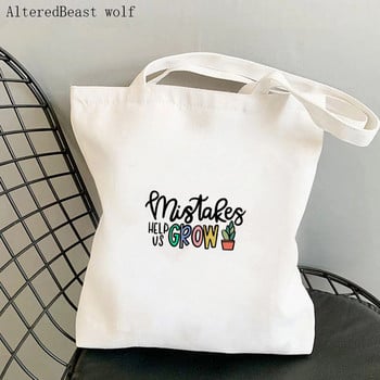 Дамска чанта Shopper Bag Math Teacher Printed Kawaii Bag Harajuku Shopping Canvas Shopper Bag Дамска чанта за момиче Tote Shoulder Lady Bag