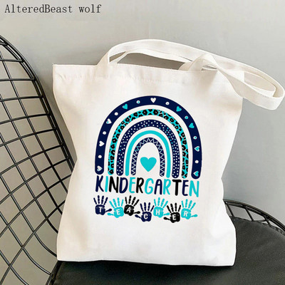 Női vásárló táska matematika tanár nyomtatott Kawaii táska Harajuku bevásárlóvászon vásárlótáska lány kézitáska Vállas női táska