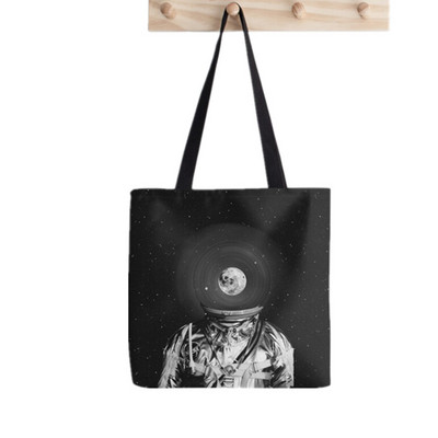 Juokingas Shopper beagle scatter mėtų Tote Print Tote Krepšys moterims Harajuku pirkėjo rankinė mergina Pečių pirkinių krepšys Lady Canvas Krepšys