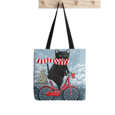 Juokingas Shopper beagle scatter mėtų Tote Print Tote Krepšys moterims Harajuku pirkėjo rankinė mergina Pečių pirkinių krepšys Lady Canvas Krepšys