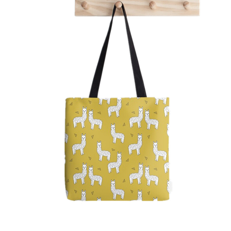 Juokingas Shopper beagle scatter mėtų Tote Print Tote Krepšys moterims Harajuku pirkėjo rankinė mergina Pečių pirkinių krepšys Lady Canvas Krepšys