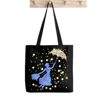 2021. Shopper Mary Poppins velika torba Torba s printom ženska Harajuku shopper torba djevojka Torba za kupovinu na rame Ženska platnena torba