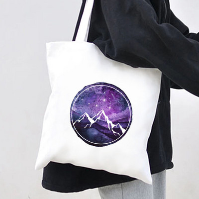 Dvor magle i bijesa Kuća vjetra ACOTAR Knjiga Noćni sud Mjesec Zvijezda Raspon krila Žene Platnene torbe na rame Pamučne torbe Ručna torba