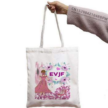 Evjf Future Mariee Canvas Black Team Bride Bachelorette Tote Τσάντες Harajuku Girl Tote Eco Shopper Τσάντες ώμου για γαμήλια πάρτι