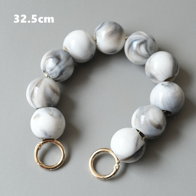 Novi dodaci za žensku torbu Bijelo Zeleno Crveni Dijelovi od akrilne smole Luksuzna narukvica od kuglica ručne izrade Ženska zamjenska ručka za torbicu