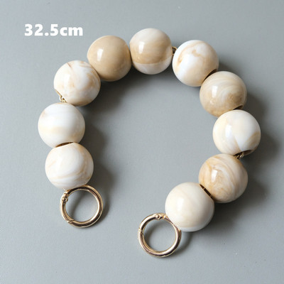 Novi dodaci za žensku torbu Bijelo Zeleno Crveni Dijelovi od akrilne smole Luksuzna narukvica od kuglica ručne izrade Ženska zamjenska ručka za torbicu