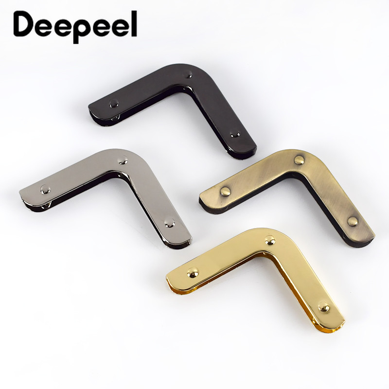 4/10 gab Deepeel 40 mm somas stūris ar skrūvējamu dekorēšanas aparatūras piederumi rokassomas malu aizsardzībai, metāla āķa sprādze BF215