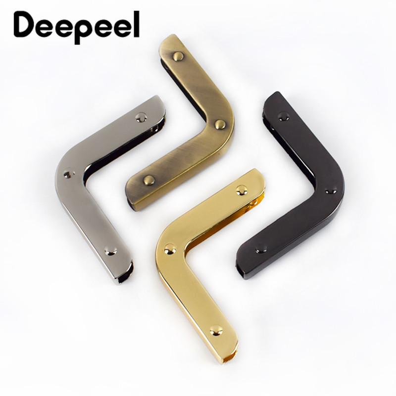 4/10 gab Deepeel 40 mm somas stūris ar skrūvējamu dekorēšanas aparatūras piederumi rokassomas malu aizsardzībai, metāla āķa sprādze BF215